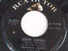HERMANAS JIMENEZ RARE LATIN SKA GARAGE BOSSA PROMO MEXICAN 45 SENOR CANIBAL