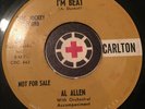 AL ALLEN I'm Beat / Egghead CARLTON 45 DJ Garage Rocker Instrumental HEAR