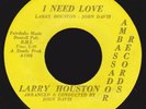 Illinois Funk 45 LARRY HOUSTON I Need Love on Ambassador VG+