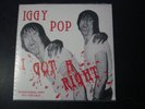 IGGY POP I GOT A RIGHT PROMO 45 RECORD RED COLOR VINYL NM
