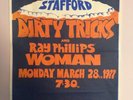 DIRTY TRICKS AND RAY PHILLIPS WOMEN VERY RARE ORIGINAL PROMO CONCERT POSTER 1977