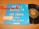 juke-box johnny hallyday  avec ENCART,pochette plastique et étiquette