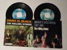 ROLLING STONES 2 PICTURE SLEEVE VINYL 45's PAINT IT BLACK MOTHER'S LITTLE HELPER