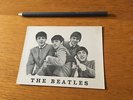 BEATLES - OFFICIAL FAN CLUB DOUBLE SIDED POSTCARD SIZE PHOTO CLEAN EX CONDITION