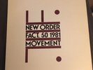 New Order Movement 1981 Factory Records Vinyl Near Mint