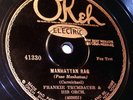 Electric OKeh 41330 Frankie Trumbauer Orchestra-Manhattan Rag (NYC 1929)