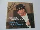 FRANK SINATRA-LOOK TO YOUR  HEART-SIGNED-AUTOGRAPHED-VINYL LP RECORDS-CAP. W1164