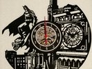 Vinyl wall clock. 30cm Batman theme.