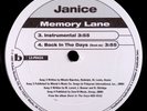 Janice-Back In The Day / Memory Lane 12