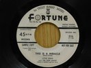 Little Eddie & Don Juans 45 This Is A Miracle bw Calypso Beat - Fortune VG-