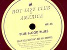 JELLY ROLL MORTON'S RED HOT PEPPERS Blue Blood Blues / Mushmouth Shuffle   X3005