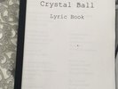 *Prince Crystal Ball Lyric Book Symbol  Collectors Item Tour*