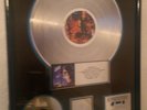 BILLY IDOL RIAA PLATINUM RECORD AWARD 