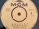 CONNIE FRANCIS CHILE RARE SINGLE SPANISH SUNG M-
