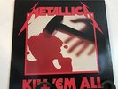 METALLICA-KILL EM ALL-RARE ORIGINAL PRESSING-MEGAFORCE-SILVER LABEL-1983