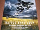 PINK FLOYD DAVE GILMORE UK PROMO & CONCERT POSTER 'RATTLE THAT LOCK' ALBUM 2015