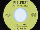 Surf Hot Rod Instr./Tittyshaker 45 PILT DOWN FIVE 32 Ford PARLIMENT VG+ HEAR