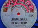 Animal World The Last Words Australian Rare Vinyl 45 Punk KBD Blue Vinyl