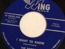 The Empires Shirley I Want To Know Mercury Wing Rare Doo Wop 45 Soul Vocal Group