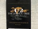 U2 Collector Ticket London Twickenham July 2017