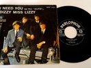 THE BEATLES (45 RPM ITALY) QMSP 16385 - I NEED YOU  (BLACK LABEL) RARE COVER