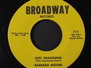 BARBARA MOORE: Gloomy Sunday / Just Imagining 45 (lbl stain, obscure jazzy Teen