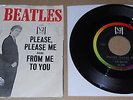 THE BEATLES 45 w/rare picture sleeve PLEASE, PLEASE ME / FROM ME TO YOU vee jay