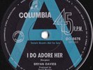 Bryan Davies Rare OZ A-Label Promo 45 I do adore her NM ’69 Columbia Teen Idol