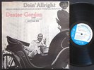 DEXTER GORDON Doin' Allright LP BLUE NOTE 84077 US 1961 Horace Parlan 47 W.63rd