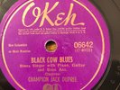 Okeh 06642 Champion Jack Dupree BLACK COW BLUES 78 rpm E/E- New Orleans Blues