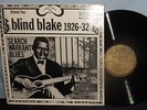 BLIND BLAKE LP 1926-32 SEARCH WARRANT BLUES PIEDMONT RAGTIME BLUES NM NR VPI