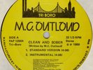 RARE PAUL C - MC OUTLOUD - Clean & Sober 12inch