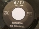 THE DEBONAIRES Punk Garage Psych 45 record RITE Summertime VG+