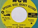 YORKO & the GREEK STRINGS Snake Dance MGM 45 mod psych exotica NM Hear