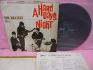 JAPAN LP RED WAX THE BEATLES A HARD DAY'S NIGHT OP-7123 INSERT ODEON FLIPBACK
