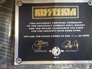 Kissteria Orig CERTIFICATE Of Authenticity Kiss box set lp #0046 Greatest 2014