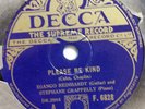 DJANGO REINHARDT & GRAPPELLI - PLEASE BE KIND / LOUISE - DECCA 78rpm 10