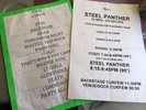 Package STEEL PANTHER Olympia Paris ( Setlist / Running Order / Guitar Pick )