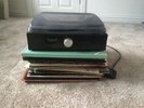 record player With 33 Vinyl Records
