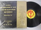HISTORY OF SYRACUSE MUSIC VOL II 1957-1971 LP PRIVATE PRESS SAM & THE TWISTERS