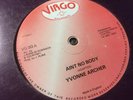 YVONNE ARCHER - Ain't Nobody. UK Virgo Stomach 12' Killer Reggae Soul Roots