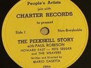 78 rpm Peekshill Riots Story by Paul Robeson,Pete Seeger, + the Weavers  grade E