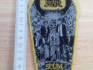 NAPALM DEATH woven Patch Scum coffin Grindcore Carcass Terrorizer Brutal Truth 