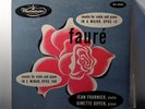 JEAN FOURNIER & GINETTE DOYEN / FAURE violin sonata / WESTMINSTER 50°s ED1 / EX