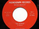 BRENDA NICKSON-THE WORKER /LORDY LORD ON PHONOGRAPH SISTER FUNK NORTHERN 45-NM H
