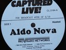 ALDO NOVA Captured Live 2-LP RKO Radio Networks CL 2184 6/18/1984 RARE HOSTED
