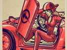 EAGLES OF DEATH METAL TOUR POSTER LIMITED EDITION SCREEN PRINT BY LARS P KRAUSE