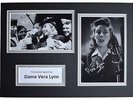 Vera Lynn Signed Autograph A4 photo display WW2 Music Memorabilia AFTAL COA