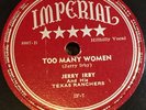 Jerry Irby Too Many Women Great Long Pistol IMPERIAL 8007 hillbilly 78 EX