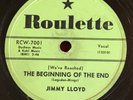 Jimmy Lloyd The Beginning Of The End  Roulette 78 RPM Rare Country